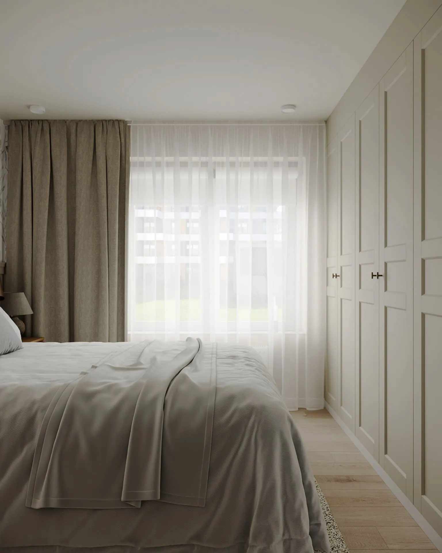 Дизайн інтер’єру спальні в світлих тонах